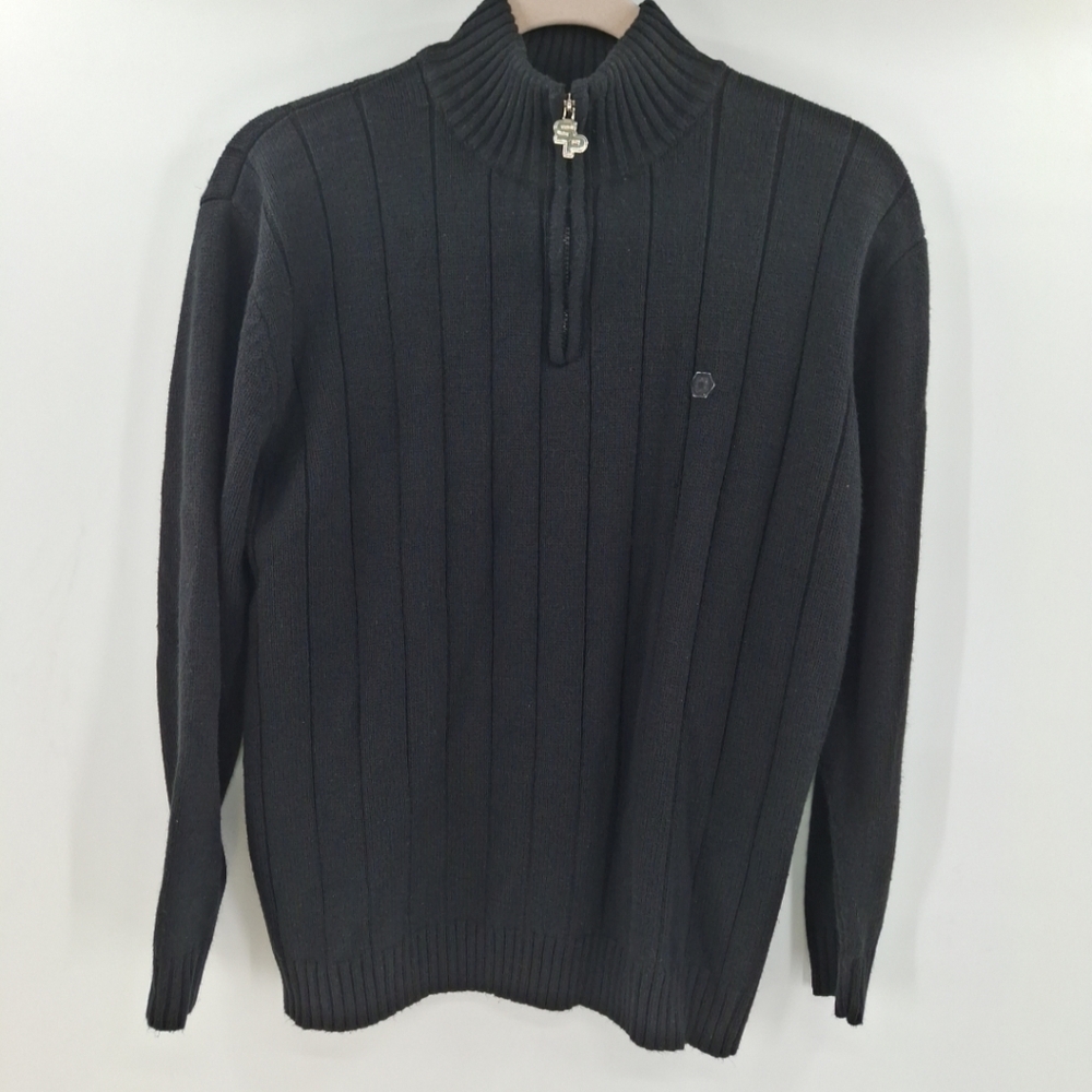 Southpole Vintage Y2K Grunge   Baggy Quarter Zip Knit Sweater Men's Size‎ XL